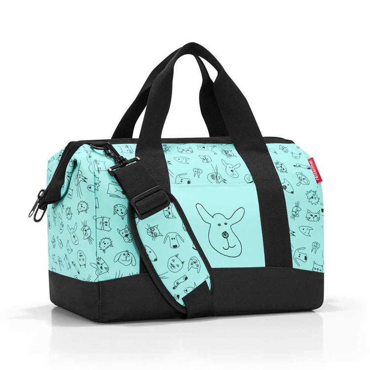 Obrazek Reisenthel Allrounder M Kids Koty i psy miętowy 18 L