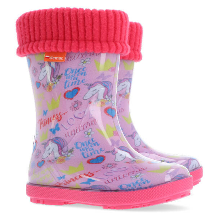 Obrazek Demar HAWAI LUX PRINT 0049 AL jednorożec Buty dziecięce ocieplane