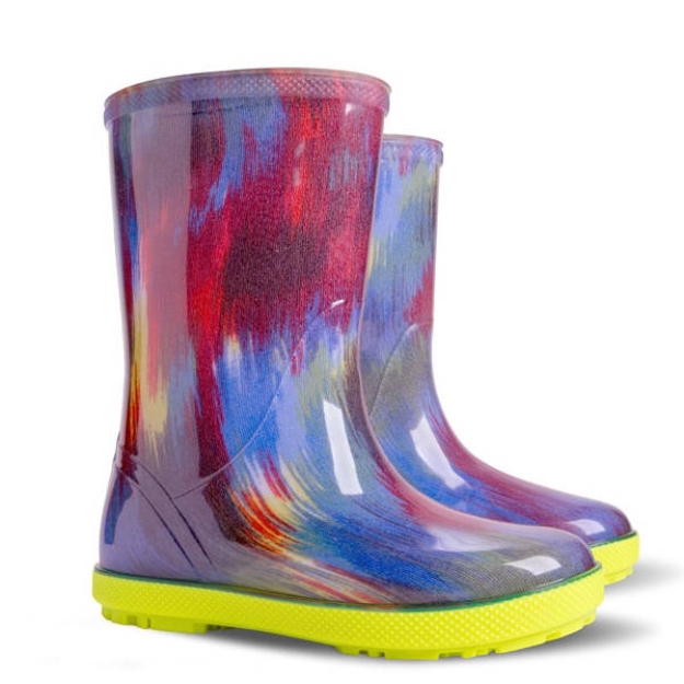 Obrazek DEMAR HAWAI PRINT 0046 AF tęczowe buty dziecięce