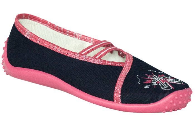 Obrazek Dziecięce baleriny tekstylne BIGHORN LAURA 5009 A
