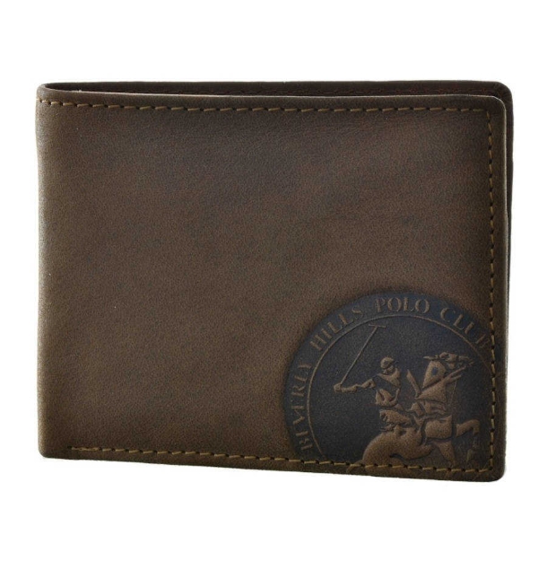 Obrazek Portfel męski BHPC Circle BH-1191-65 tytoń