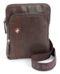 Obrazek Skórzana torba crossbody BHPC Explore S BH-380-25 brązowa 2 L