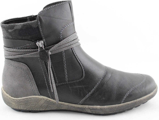 Obrazek Reflexan 31700-02 Buty za kostkę damskie czarne
