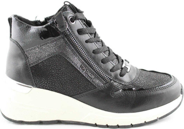 Obrazek Tom Tailor 9091505 Damskie trampki za kostkę czarne