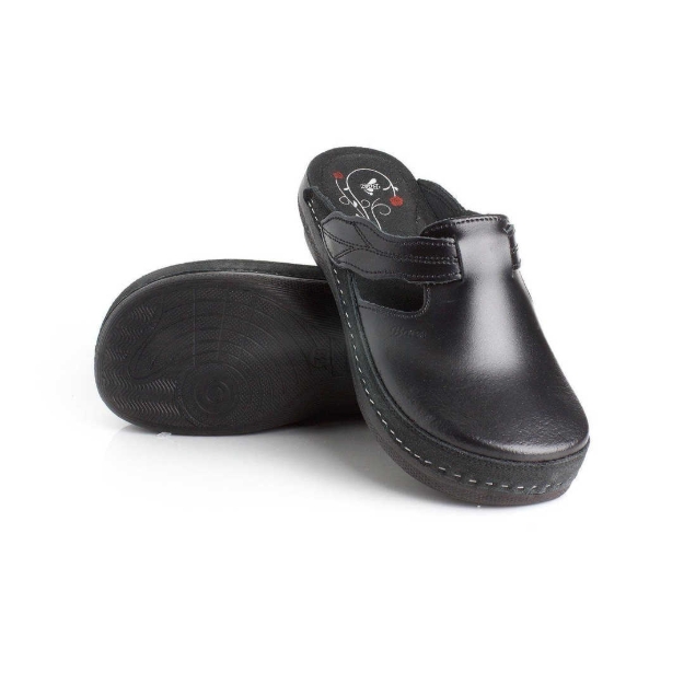 Obrazek Czarne damskie kapcie zdrowotne Batz Flower