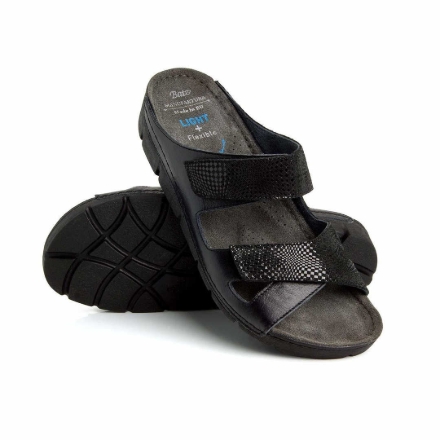Obrazek Czarne damskie kapcie zdrowotne Batz Emilia