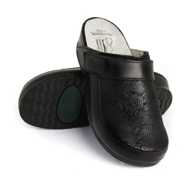 Obrazek Czarne damskie kapcie zdrowotne Batz Elena