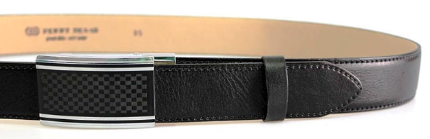 Obrazek PENNY BELTS 35-020-A8 Męski pasek skórzany czarny