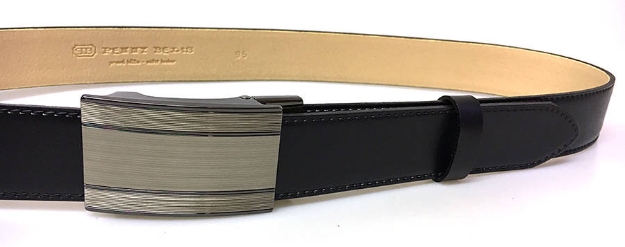 Obrazek PENNY BELTS 35-020-A7 Męski pasek skórzany czarny