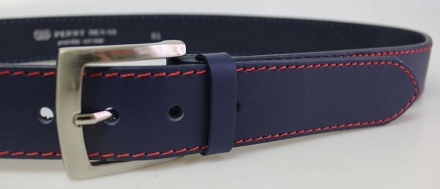 Obrazek PENNY BELTS 25-1-1C-56 Męski pasek skórzany niebieski