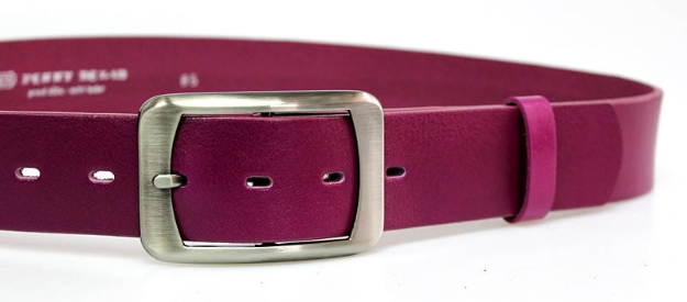Obrazek PENNY BELTS 16253 Skórzany pasek damski fuksja