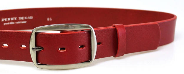 Obrazek PENNY BELTS 11793 Damski pasek skórzany czerwony