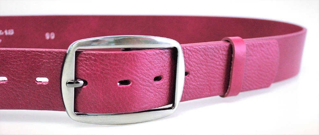 Obrazek PENNY BELTS 11753 Damski pasek skórzany różowy