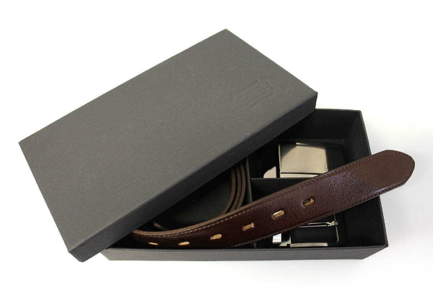 Obrazek PENNY BELTS SET 506 35-020-22 A 4PS Męski pasek skórzany brązowy