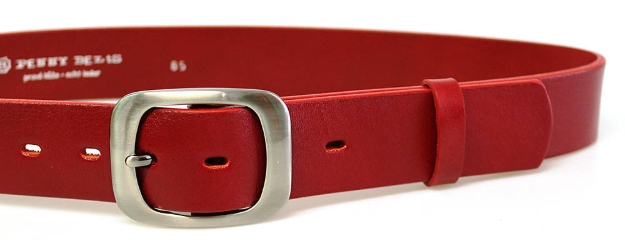 Obrazek PENNY BELTS 9993 Damski pasek skórzany czerwony