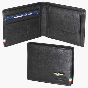 Obrazek Portfel Aeronautica Militare Flag AM-101-01 czarny
