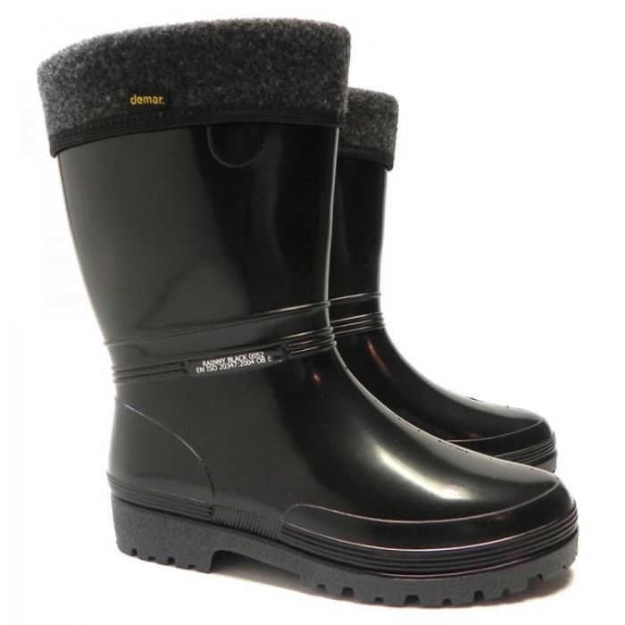 Obrazek Botki damskie DEMAR RAINNY LUX 0526 BLACK