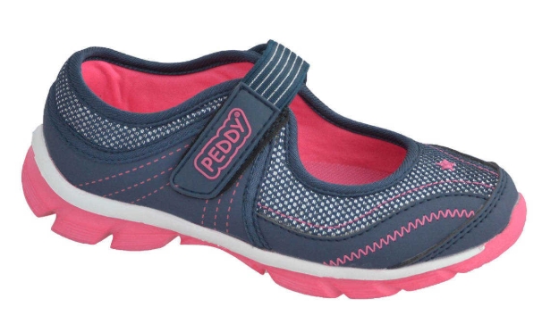 Obrazek Peddy P2-518-27-02 Baleriny dziecięce niebieskie