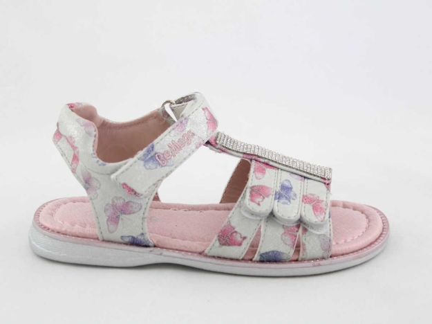 Obrazek Be Mega 8030513 Sandały dziecięce srebrne