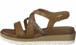 Obrazek Tamaris 1-28255-28 305 Damskie sandały na koturnie brązowe