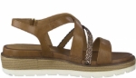 Obrazek Tamaris 1-28255-28 305 Damskie sandały na koturnie brązowe