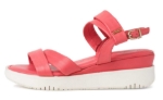 Obrazek Tamaris 1-28700-28 500 Damskie sandały na koturnie czerwone