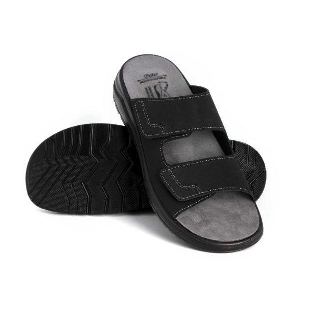 Obrazek Czarne męskie kapcie zdrowotne Batz Erik