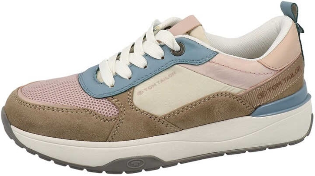 Obrazek Tom Tailor 3294104 Damskie trampki wielokolorowe