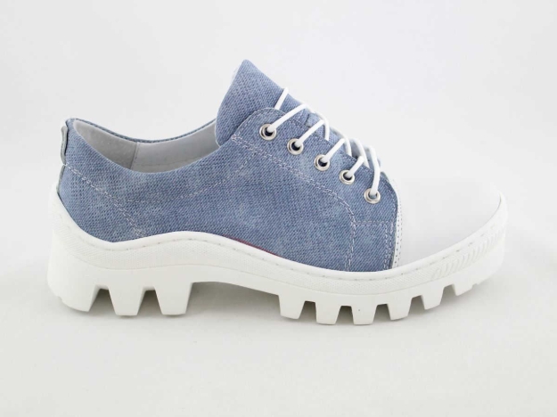 Obrazek BARTON 2211 Półbuty damskie niebieskie