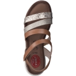 Obrazek Jana 8-28206-28 305 Sandały damskie na koturnie brązowe