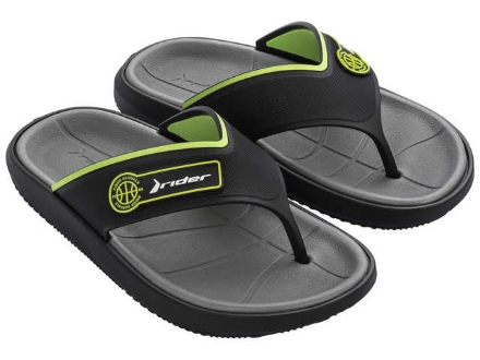 Obrazek Japonki męskie Rider Block Thong 11655-23208 czarny/zielony