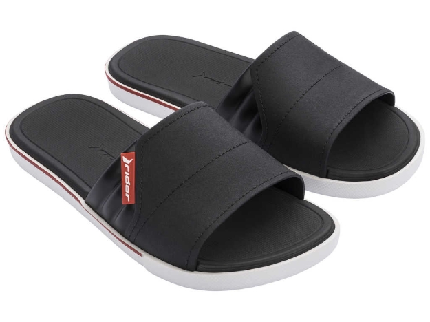 Obrazek Rider Spin Slide 11795-21364 Kapcie męskie czarno-białe