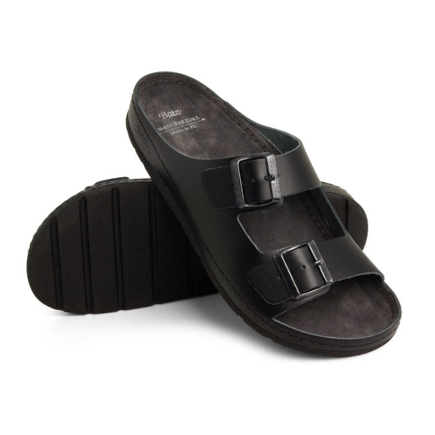 Obrazek Czarne męskie kapcie zdrowotne Batz Zeno