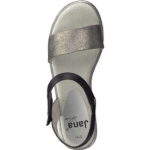 Obrazek Jana 8-28662-28 901 Sandały damskie na koturnie czarne