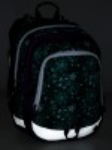 Obrazek Plecak szkolny Bagmaster ALFA 9 B - turkusowe ornamenty zielony 23 l