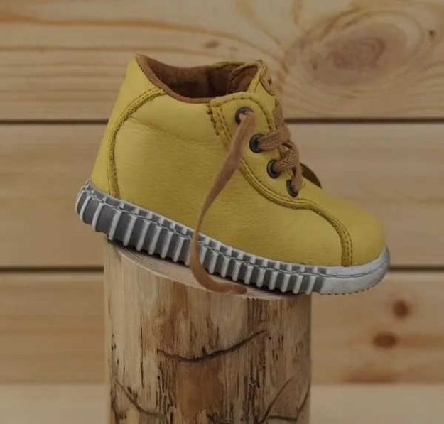 Obrazek Pegres Barefoot B1095 Trampki dziecięce żółte