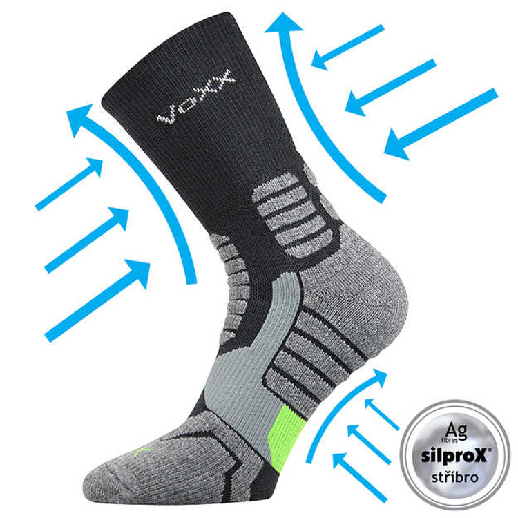 Obrazek VOXX skarpety kompresyjne Ronin ciemnoszare 1 para