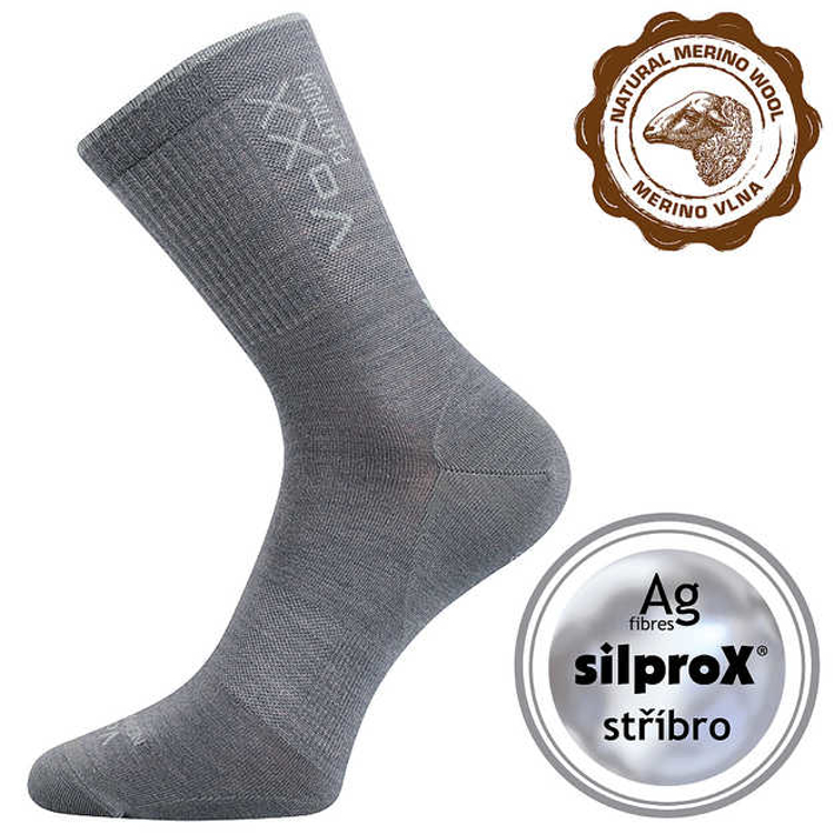 Obrazek VOXX Radius skarpetki jasnoszare 1 para