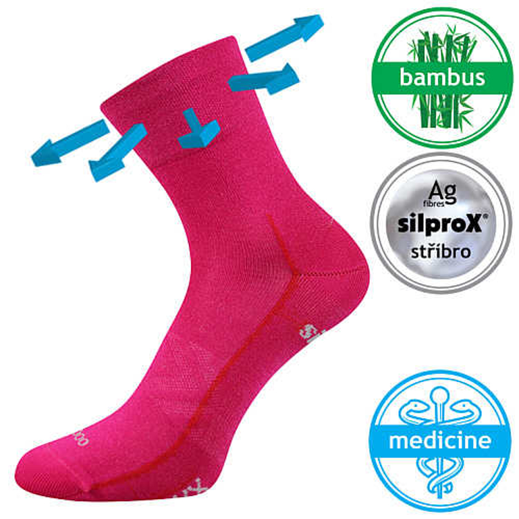 Obrazek VOXX Baeron magenta skarpetki 1 para