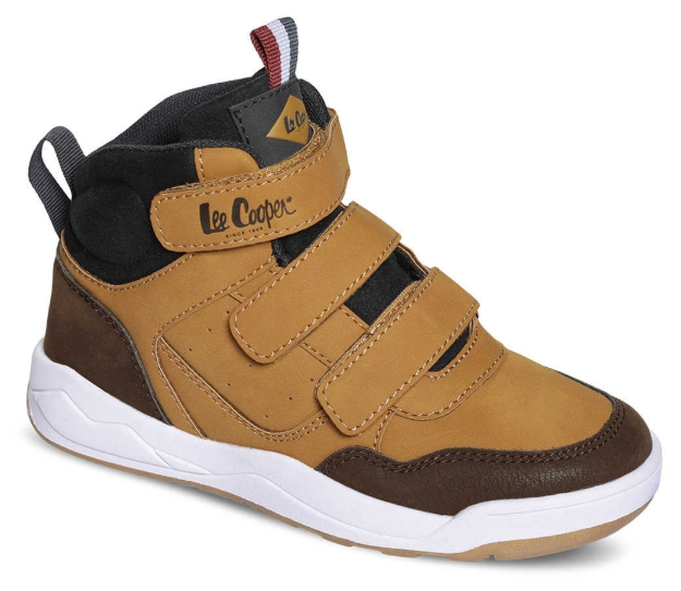 Obrazek Lee Cooper LCJ-22-29-1322K Dziecięce buty zimowe za kostkę brązowe