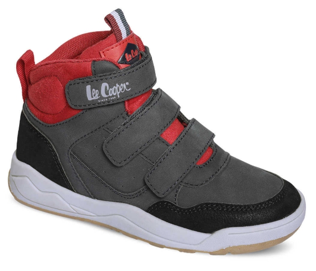 Obrazek Lee Cooper LCJ-22-29-13-1324K Dziecięce buty zimowe za kostkę w kolorze szarym