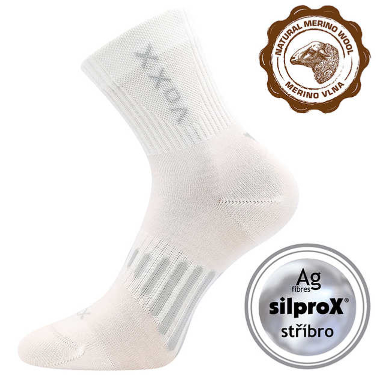 Obrazek VOXX Powrix skarpetki białe 1 para