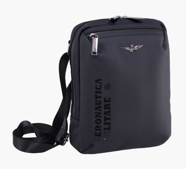 Obrazek Torba krzyżowa Aeronautica Militare Helix L AM-482-01 czarna 3 L