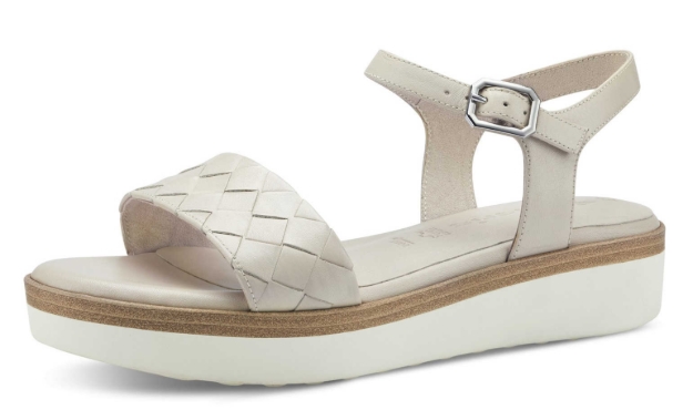 Obrazek Tamaris 1-28216-20 418 Białe kapcie damskie