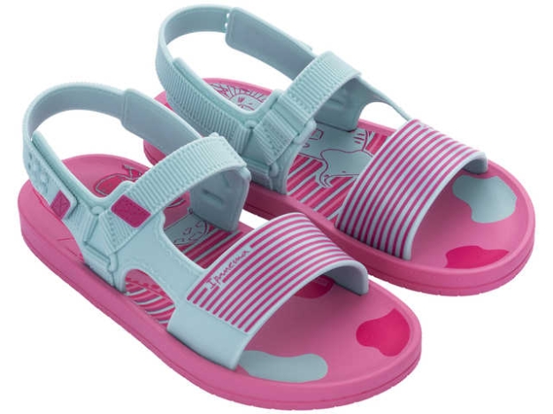 Obrazek Ipanema Recreio Papete Kids 26883-AD245 Sandały dziecięce różowy/zielony