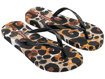Obrazek Ipanema Animale Print II 83306-AJ134 japonki damskie czarny / pomarańczowy