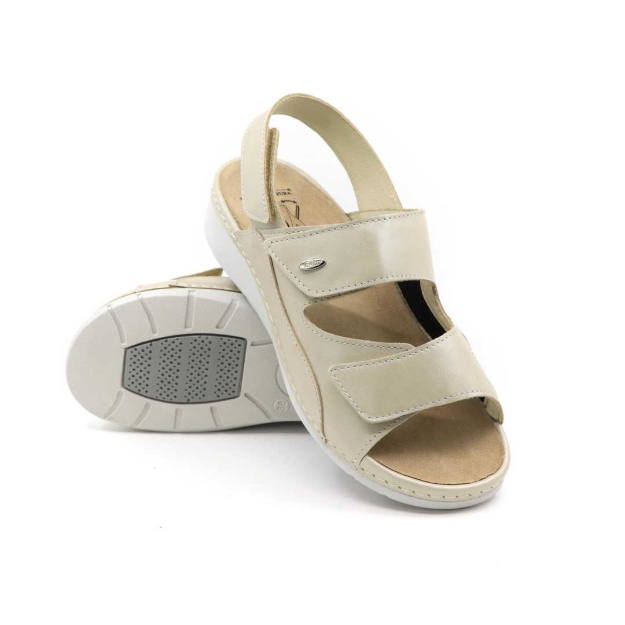 Obrazek Beżowe damskie sandały zdrowotne Batz Tilda