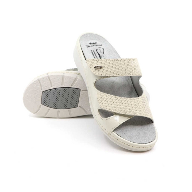 Obrazek Batz Sorrento białe damskie kapcie zdrowotne