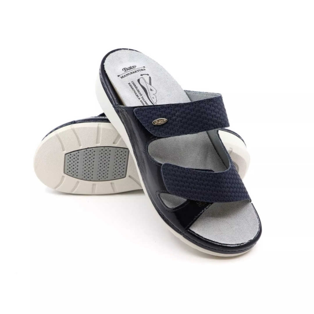 Obrazek Niebieskie damskie kapcie zdrowotne Batz Sorrento