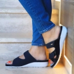 Obrazek Niebieskie damskie kapcie zdrowotne Batz Sorrento